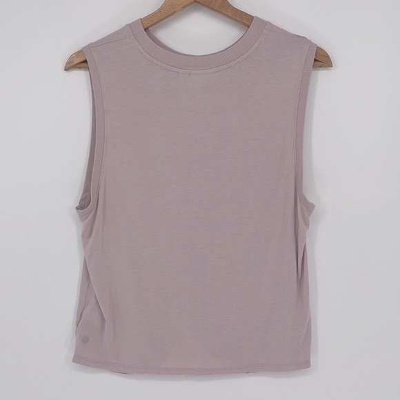 Zella Twist Front Athletic Tank Top Pink Large - Picture 9 of 12